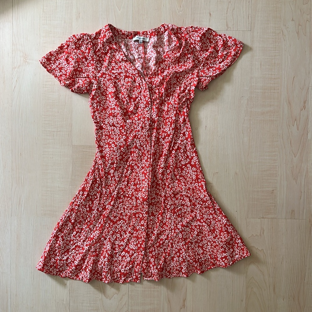 Flutter Sleeve Mini Dress - Picture 5 of 7